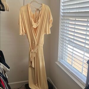 Free People Two Piece yellow Maxi Dress